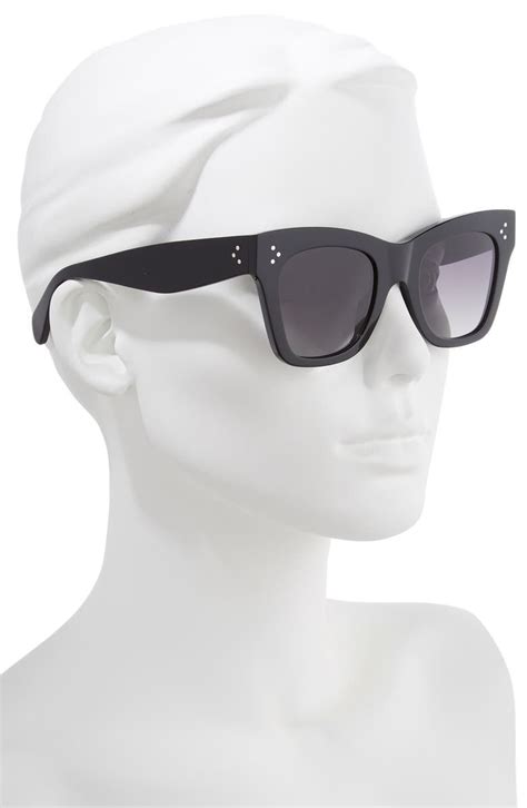 celine 50mm polarized square sunglasses.